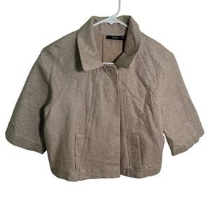 A.n.a. One Button Blazer Beige Silver Metallic M